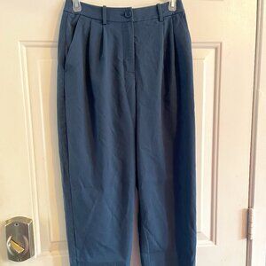 Kit and Ace High Waisted Pleated Loose Leg Trousers 0